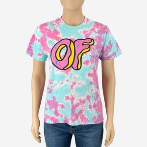 Odd Future OFWGKTA Tie Dye T-Shirt Large Donut Logo Streetwear Tyler the Creator
